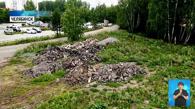 В лес на Северо-Западе вывозят кучи асфальта