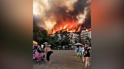 Турция в огне: видео природной катастрофы