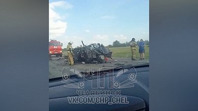 Жуткое ДТП на трассе Челябинск — Курган сняли на видео очевидцы
