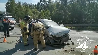 Последствия тройного ДТП на трассе М-5 сняли на видео