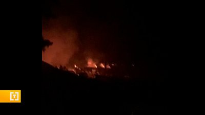 Произошел пожар на мебельном производстве