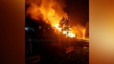 Горящие бани в объективе видеокамеры в Златоусте