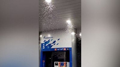 Насекомые атаковали заправочную станцию в Челябинской области: видео очевидца