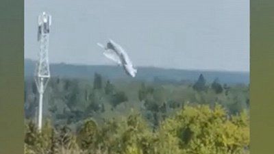 Видео крушения военного транспортника Ил-112 в Подмосковье