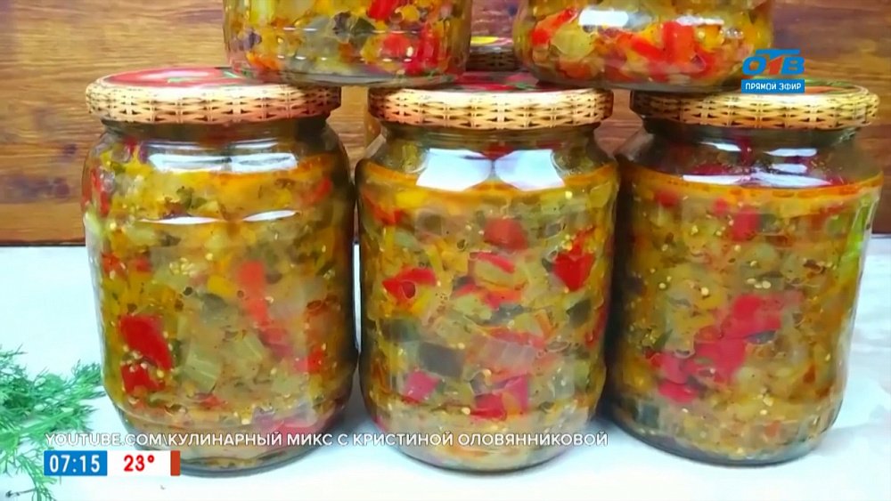 Делаем заготовку салата на зиму в рубрике «Хозяйке на заметку»