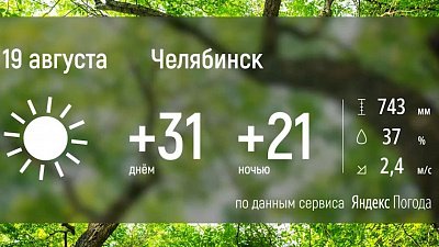 В Челябинскую область возвращается аномальная жара