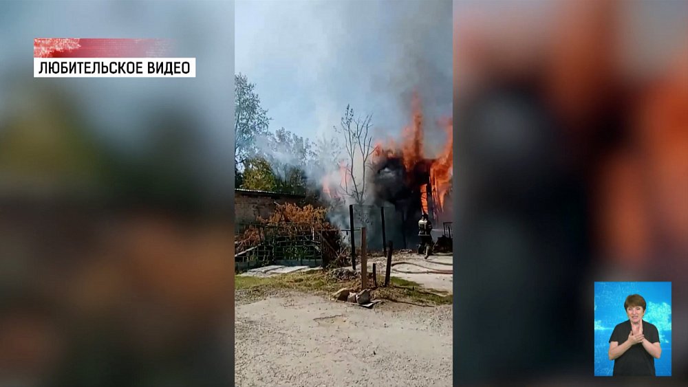 В Верхнем Уфалее сгорел сарай