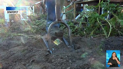 Вилы-качели для сбора урожая сделал южноуралец