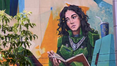 В Миассе закончили рисовать мурал