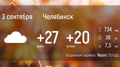 В Челябинской области продолжается летняя погода