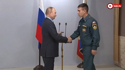 Спасатель из Челябинской области получил награду из рук президента РФ
