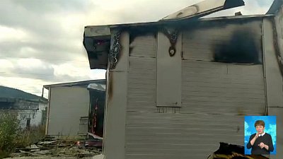 В Златоусте загорелся бокс ремонтной автобазы