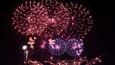 Видео с праздничного салюта в честь Дня города