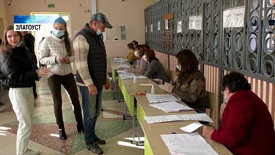 Голосование организовано по ковидным правилам