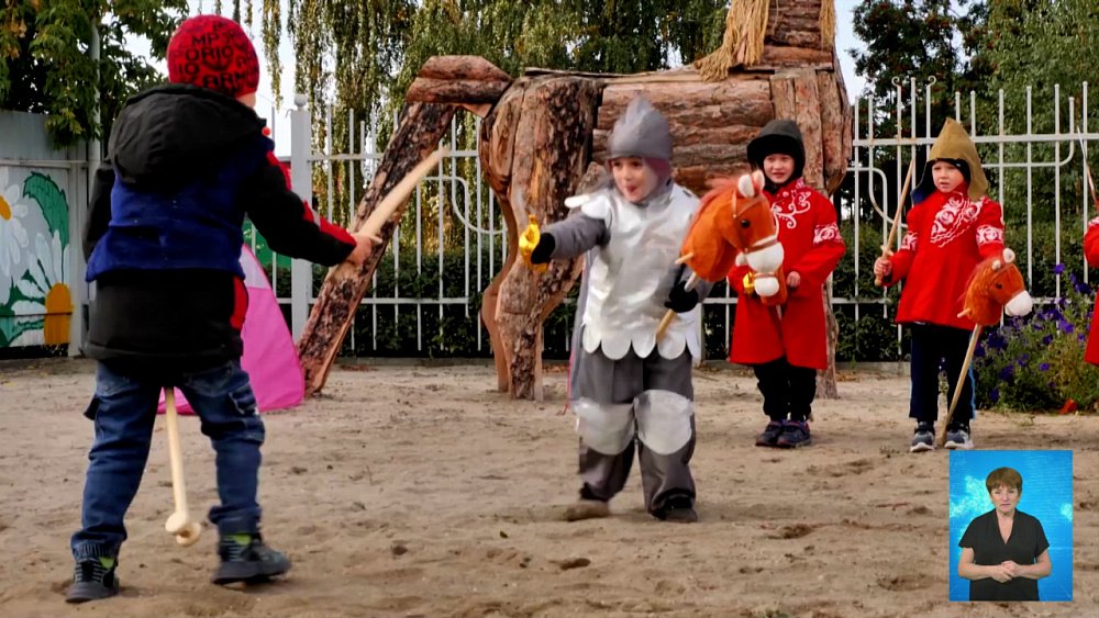 В садике устроили Куликовскую битву