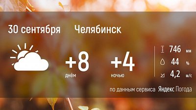 В Челябинской области станет чуть холоднее