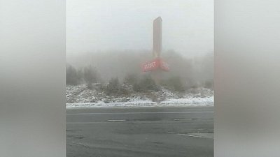 В Челябинской области вновь снег помешал движению транспорта на трассах