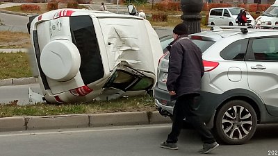 Очевидец в Снежинске снял на видео последствия ДТП