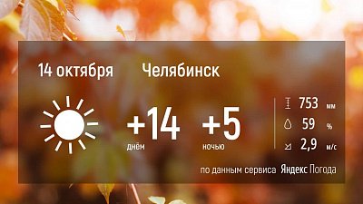 По-осеннему жаркая погода придет в Челябинскую область