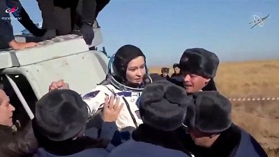 Съёмочную группу из космоса встречали челябинские спасатели