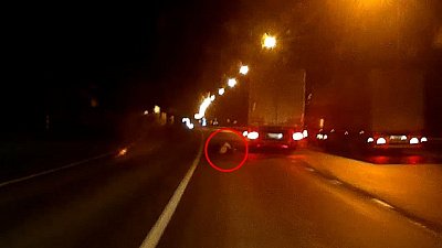 На трассе М-5 в Челябинской области мужчина попал под фуру: видео очевидцев