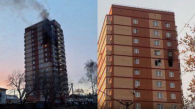 В Копейске загорелась квартира на 12 этаже 16-этажного дома