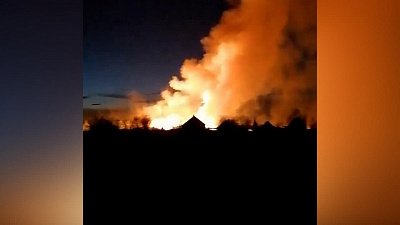 Пожары близ Копейска попали в объективы камеры