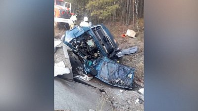 Легковушка вылетела в кювет на трассе Миасс-Златоуст