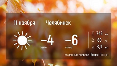 В Челябинской области немного похолодает