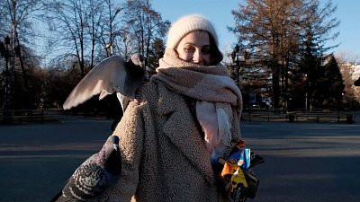 Голуби «напали» на корреспондента телеканала ОТВ