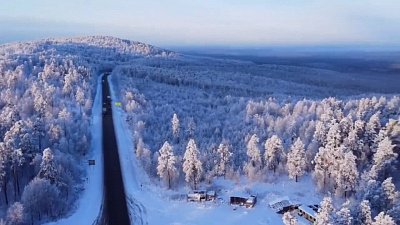 Трассу М-5 засняли с высоты птичьего полета