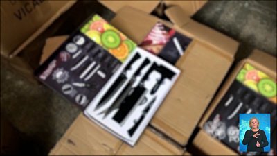 Таможенники задержали контрафактуню посуду