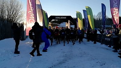 17 километров по зимнему лесу: видео забега на «Зигальге»