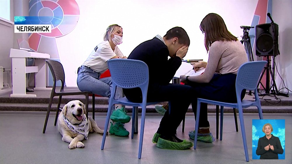 В библиотеке города проводят канистерапию