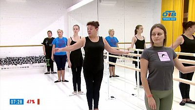 Балет для взрослых в сюжете «Студия балета и растяжки»