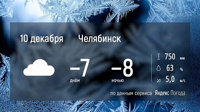 На Южном Урале будет тепло и пасмурно