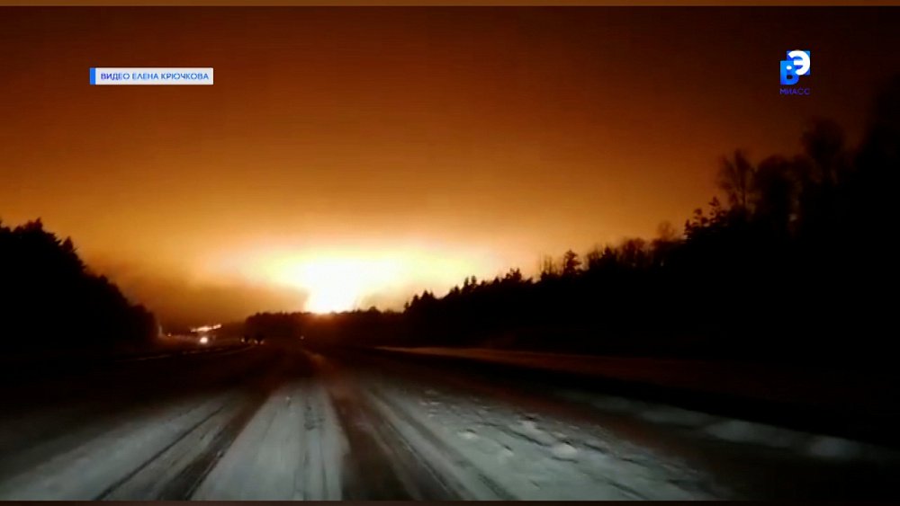 В районе Чебаркуля загорелся газопровод