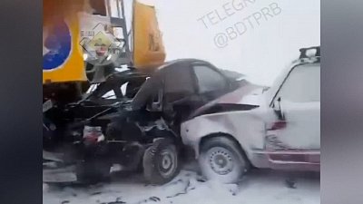 В Башкирии на трассе столкнулись 22 автомобиля