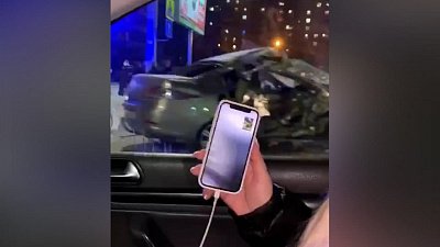 В Челябинске в массовом ДТП пострадал человек