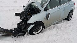 В лобовом столкновении автомобилей возле Магнитогорска погиб пассажир иномарки