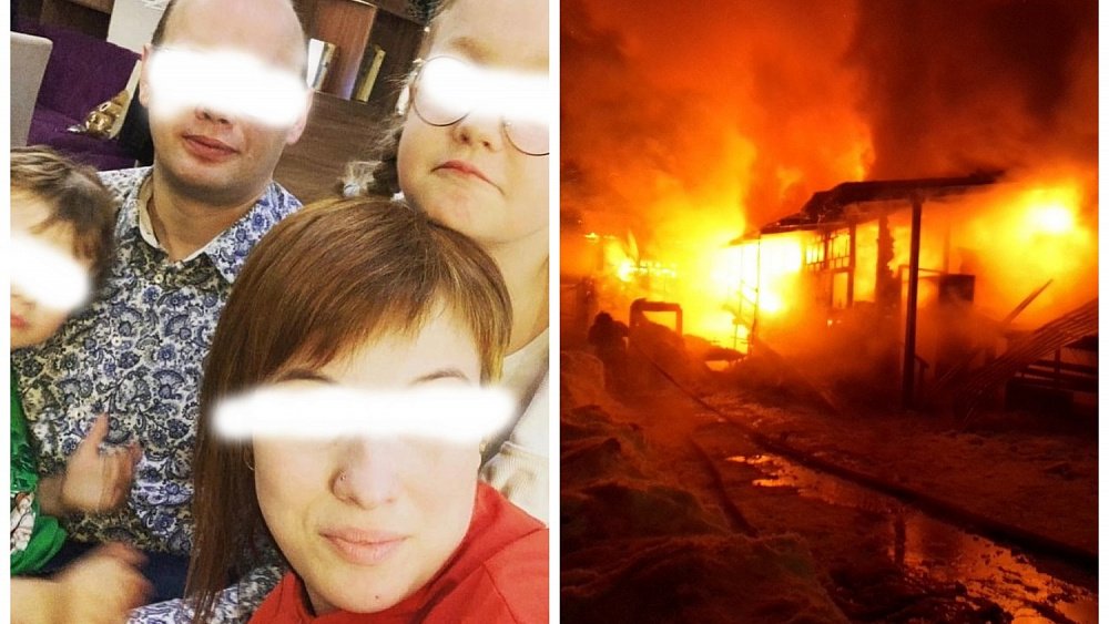 На пожаре под Костромой вместе с женой и детьми погиб уроженец Челябинской области