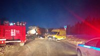 На трассе в Челябинской области при столкновении двух фур погиб водитель