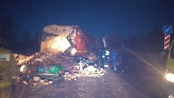 На трассе в Челябинской области при столкновении двух фур погиб водитель