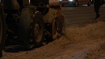 В Челябинске подрядчики по уборке дорог работают в круглосуточном режиме