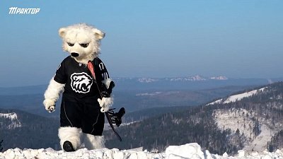 Мишка из «Трактора» покорил склоны «Солнечной долины»