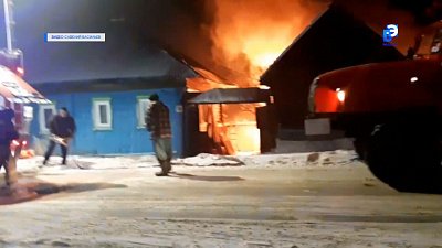 Пожар в Тургояке тушили 5 боевых расчётов