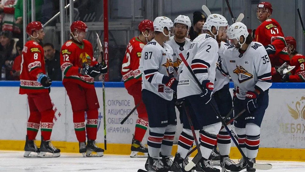 Хоккейный клуб «Металлург» одержал победу в товарищеском матче против сборной Беларуси