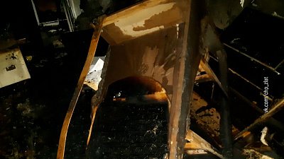 Женщина погибла на пожаре в Златоусте