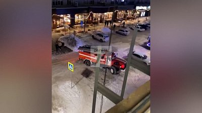 Видео пожара на «Белом рынке» в Челябинске