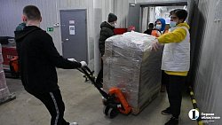 Первую машину с гуманитарным грузом из Челябинска отправили в Ростовскую область